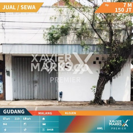 Dijual Gudang di Klojen Malang LT 319m2 / LB 319m2 Dijual Gudang di Klojen Malang LT 319m2 / LB 319m2