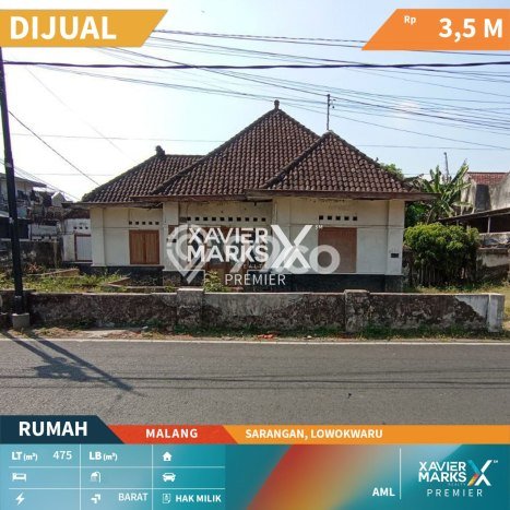 Kavling Tanah di Lowokwaru Dijual Luas 475m2 Legalitas SHM Kavling Tanah di Lowokwaru Dijual Luas 475m2 Legalitas SHM