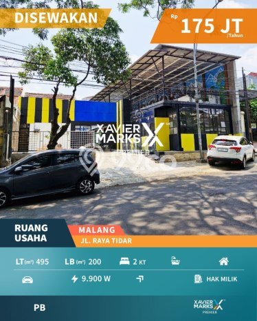 FOR RENT! Komersial di Tidar Cocok untuk Bisnis 200m2 FOR RENT! Komersial di Tidar Cocok untuk Bisnis 200m2