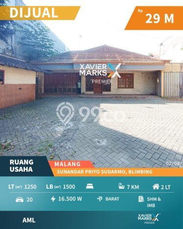 Untuk Dijual Komersial di Blimbing, Malang Harga Penawaran Spesial Untuk Dijual Komersial di Blimbing, Malang Harga Penawaran Spesial