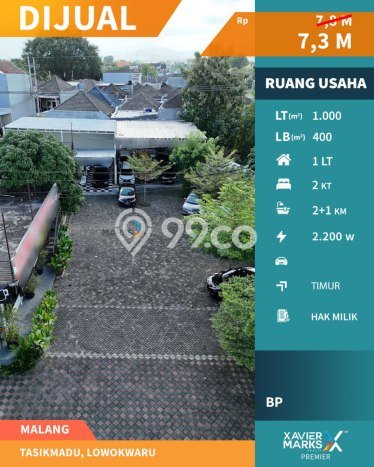 Unit Komersial Dijual di Lowokwaru Malang Luas Tanah 1000m2, Luas Bangunan 400m2 Unit Komersial Dijual di Lowokwaru Malang Luas Tanah 1000m2, Luas Bangunan 400m2