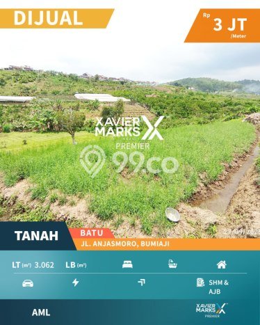 HARGA TERBAIK! Tanah Kawasan Bumiaji, Luas 3062m2m², Area Berkembang HARGA TERBAIK! Tanah Kawasan Bumiaji, Luas 3062m2m², Area Berkembang