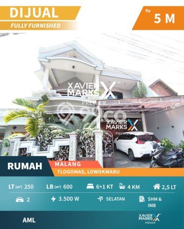 Dijual Hunian Mewah dengan Fasilitas Sekitar Komplit di Lowokwaru, Malang Dijual Hunian Mewah dengan Fasilitas Sekitar Komplit di Lowokwaru, Malang