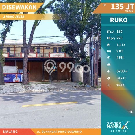 AREA BERKEMBANG! Ruko For Rent di Blimbing, Luas 270m2m², Ready Bisnis AREA BERKEMBANG! Ruko For Rent di Blimbing, Luas 270m2m², Ready Bisnis
