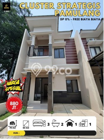 For Sale Rumah 3 Kamar Lokasi Strategis Nyaman dan Strategis di Pamulang For Sale Rumah 3 Kamar Lokasi Strategis Nyaman dan Strategis di Pamulang