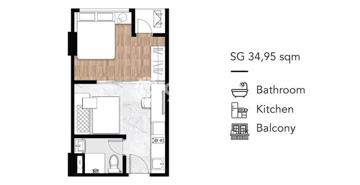 Apartemen Harga Terjangkau untuk Dijual di Pondok Cabe Dengan Spesifikasi 1 KT & 1 KM Apartemen Harga Terjangkau untuk Dijual di Pondok Cabe Dengan Spesifikasi 1 KT & 1 KM