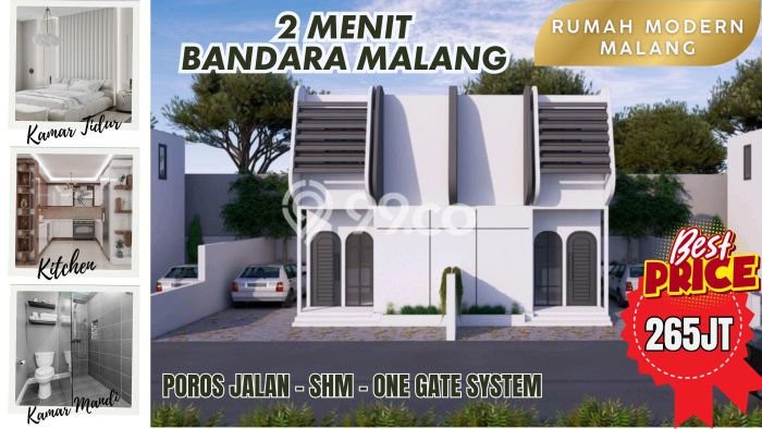Rumah Nyaman 2 KT LB 36m2 Kondisi Bagus di Malang Kota Rumah Nyaman 2 KT LB 36m2 Kondisi Bagus di Malang Kota