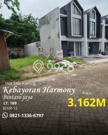Tanah Kavling Dijual di Tangerang Selatan dengan Spesifikasi 189m2 Tanah Kavling Dijual di Tangerang Selatan dengan Spesifikasi 189m2