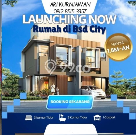 Rumah Luas Asri 3 KT Siap Huni di BSD City Tangerang Rumah Luas Asri 3 KT Siap Huni di BSD City Tangerang