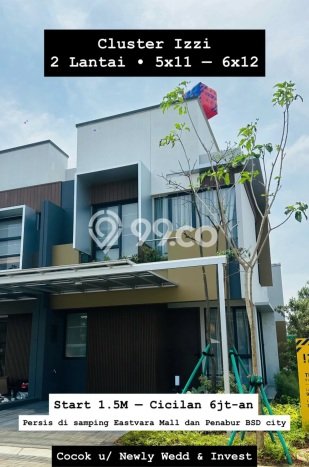 Rumah Luas Asri 3 KT Siap Huni di BSD City Tangerang Rumah Luas Asri 3 KT Siap Huni di BSD City Tangerang