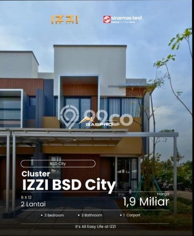 Rumah Luas Asri 3 KT Siap Huni di BSD City Tangerang Rumah Luas Asri 3 KT Siap Huni di BSD City Tangerang