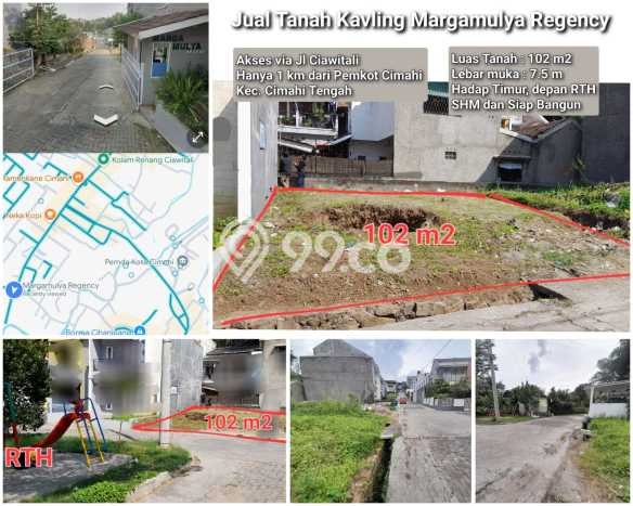 Lahan untuk Dijual Lokasi Cimahi Tengah, Cimahi Luas 102m2 SHM Lahan untuk Dijual Lokasi Cimahi Tengah, Cimahi Luas 102m2 SHM
