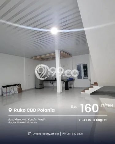 KAWASAN KOMERSIAL! Ruko For Rent Kawasan Medan Polonia, Luas 256m², Lokasi Strategis KAWASAN KOMERSIAL! Ruko For Rent Kawasan Medan Polonia, Luas 256m², Lokasi Strategis