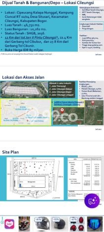 Disewakan Gudang di Kawasan Ramai Klapanunggal Luas 10262m2 Disewakan Gudang di Kawasan Ramai Klapanunggal Luas 10262m2