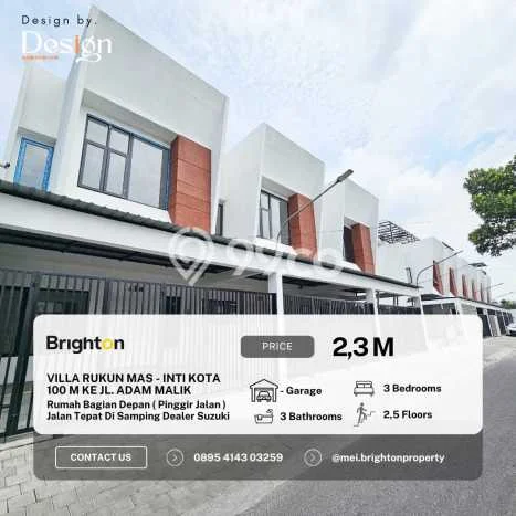 Rumah Modern Minimalis 3 KT Bisa Langsung Pindah di Medan Barat Rumah Modern Minimalis 3 KT Bisa Langsung Pindah di Medan Barat