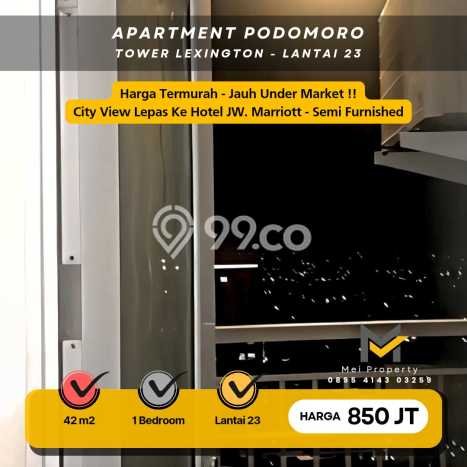 Apartemen Nyaman Dijual di Medan Barat, Medan Dilengkapi 1 KT dan 1 KM Apartemen Nyaman Dijual di Medan Barat, Medan Dilengkapi 1 KT dan 1 KM
