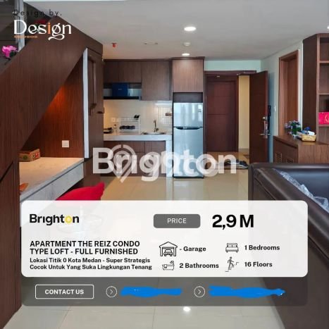 Dijual Apartemen Elit 1 KT & 2 KM di Medan Barat, Medan Dijual Apartemen Elit 1 KT & 2 KM di Medan Barat, Medan