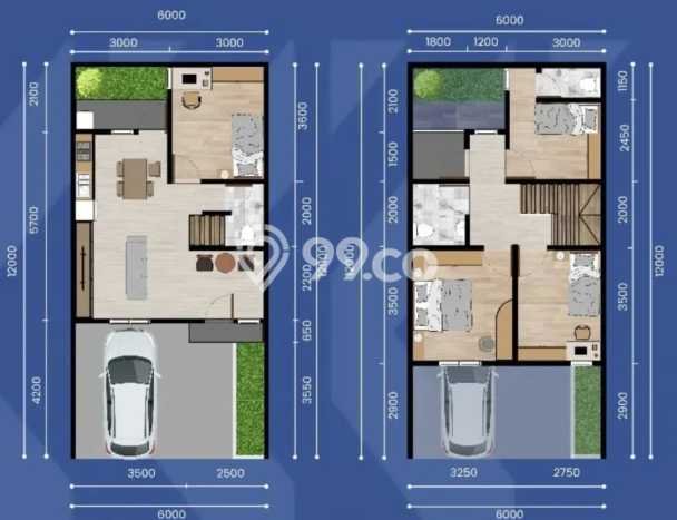 Rumah Modern 3 KT di BSD Nusaloka Tangerang Semi Furnished Rumah Modern 3 KT di BSD Nusaloka Tangerang Semi Furnished
