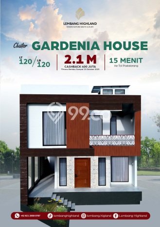 Vila Kawasan , Luas 108m2m², Area Premium Vila Kawasan , Luas 108m2m², Area Premium