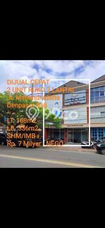 Unit Ruko Dijual di Denpasar Barat Denpasar Luas Tanah 168m2, Luas Bangunan 336m2 Unit Ruko Dijual di Denpasar Barat Denpasar Luas Tanah 168m2, Luas Bangunan 336m2