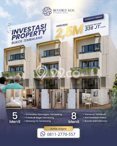 Untuk Dijual Kost di Tembalang, Semarang, 12 KT, 12 KM, Luas 192m2 Untuk Dijual Kost di Tembalang, Semarang, 12 KT, 12 KM, Luas 192m2