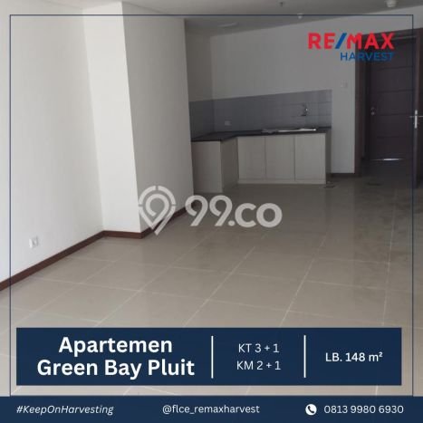 Hunian Apartemen High-Class untuk Dijual di Jakarta Utara dengan 3 BR & 2 Kamar Mandi Hunian Apartemen High-Class untuk Dijual di Jakarta Utara dengan 3 BR & 2 Kamar Mandi