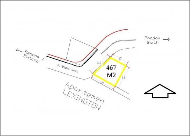 Tanah Dijual Lokasi Pesanggrahan, Jakarta Selatan Luas 467m2 Legalitas Aman Tanah Dijual Lokasi Pesanggrahan, Jakarta Selatan Luas 467m2 Legalitas Aman