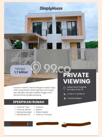 Dijual Cepat Rumah Bagus Siap Huni LB 108m2 di BSD, Tangerang Selatan Dijual Cepat Rumah Bagus Siap Huni LB 108m2 di BSD, Tangerang Selatan