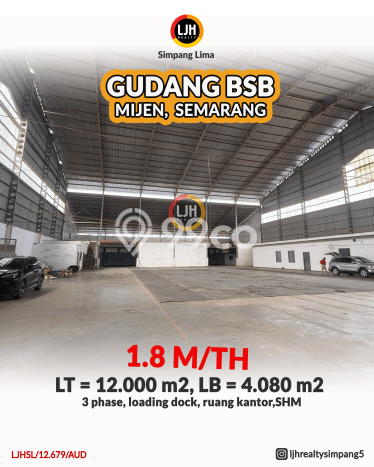 Gudang Disewakan di Area Ramai Mijen, Semarang Gudang Disewakan di Area Ramai Mijen, Semarang