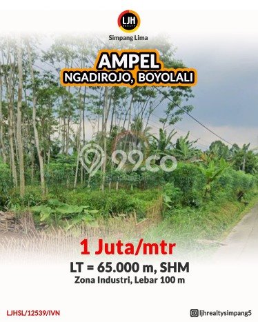 Tanah Kavling untuk Dijual di Ampel Boyolali 65000m2 Tanah Kavling untuk Dijual di Ampel Boyolali 65000m2
