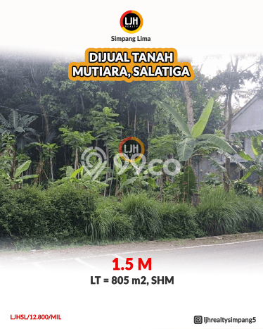 Dijual Tanah di Sidorejo Salatiga Luas 805m2 SHM Dijual Tanah di Sidorejo Salatiga Luas 805m2 SHM
