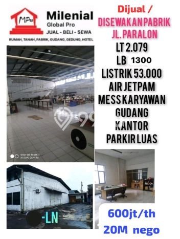Gudang Disewa di Bandung dengan LB 1300m2 Area Komersial Ramai Gudang Disewa di Bandung dengan LB 1300m2 Area Komersial Ramai