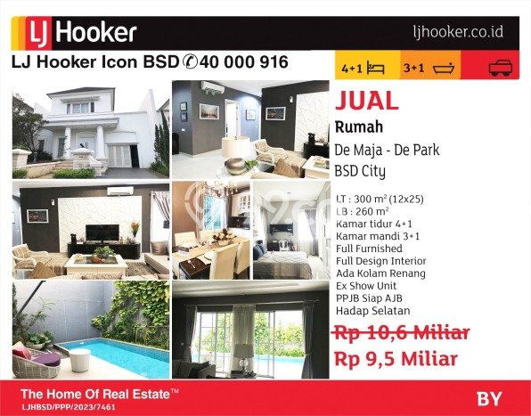 Jual Rumah Luas Megah Dengan View Eksklusif di BSD De Park, Tangerang Jual Rumah Luas Megah Dengan View Eksklusif di BSD De Park, Tangerang