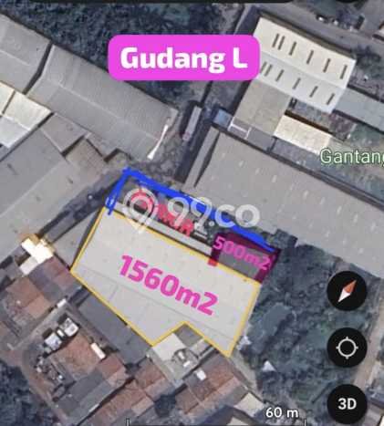 Unit Gudang Dijual di Cipondoh Tangerang Luas Bangunan 1560m2 Unit Gudang Dijual di Cipondoh Tangerang Luas Bangunan 1560m2