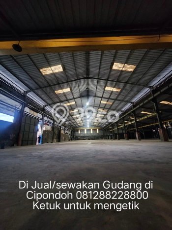 Unit Gudang Dijual di Cipondoh Tangerang Luas Bangunan 1560m2 Unit Gudang Dijual di Cipondoh Tangerang Luas Bangunan 1560m2