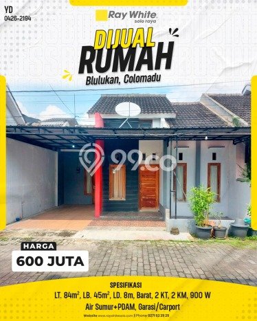 For Sale Rumah 2 Kamar Lokasi Strategis Nyaman dan Strategis di Colomadu For Sale Rumah 2 Kamar Lokasi Strategis Nyaman dan Strategis di Colomadu