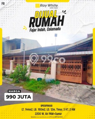 Dijual Rumah 3 Kamar Lokasi Ideal Bagus dan Strategis di Colomadu Dijual Rumah 3 Kamar Lokasi Ideal Bagus dan Strategis di Colomadu