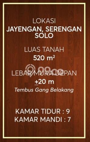 Dijual Hunian Mewah dengan Fasilitas Sekitar Lengkap di Serengan, Solo Dijual Hunian Mewah dengan Fasilitas Sekitar Lengkap di Serengan, Solo