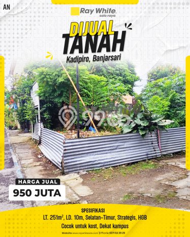 Kavling Tanah Dijual di Banjarsari Solo Spesifikasi 251m2 Kavling Tanah Dijual di Banjarsari Solo Spesifikasi 251m2