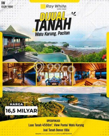 Vila Kawasan Pacitan, Dimensi 4568m2m², Dekat dengan fasilitas umum Vila Kawasan Pacitan, Dimensi 4568m2m², Dekat dengan fasilitas umum