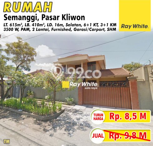 Siap Huni Rumah Mewah 7 Kamar di Pasar Kliwon Dekat ke Mana Saja Siap Huni Rumah Mewah 7 Kamar di Pasar Kliwon Dekat ke Mana Saja