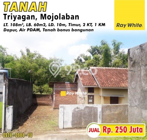 Dijual Rumah Siap Huni di Mojolaban Sukoharjo Harga Rp 250 Juta LT 108m2 Dijual Rumah Siap Huni di Mojolaban Sukoharjo Harga Rp 250 Juta LT 108m2