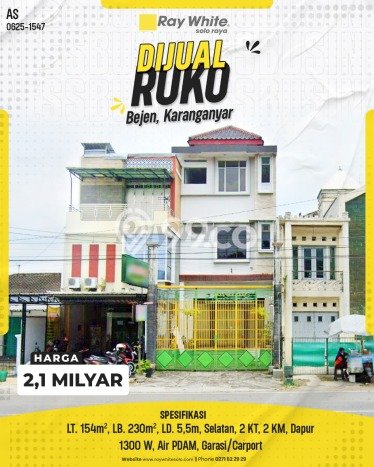 Untuk Dijual Ruko di Karanganyar, Karanganyar Harga Penawaran Spesial Untuk Dijual Ruko di Karanganyar, Karanganyar Harga Penawaran Spesial