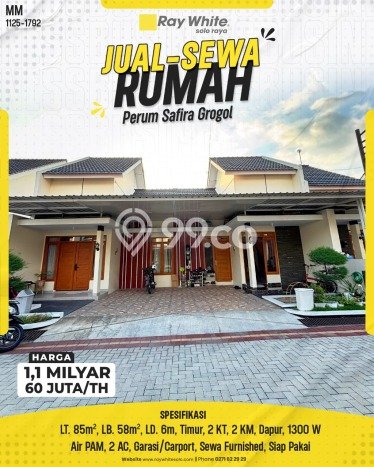 Dijual Rumah Strategis Bagus Punya 2 KT di Solo Baru Solo SHM Dijual Rumah Strategis Bagus Punya 2 KT di Solo Baru Solo SHM