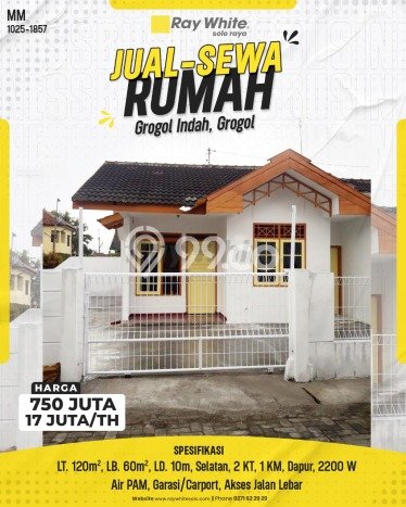 HUNIAN IMPIAN! Rumah di Solo Baru, 1 KM, Free Macet, LT 120m2m² LB 60m2m² HUNIAN IMPIAN! Rumah di Solo Baru, 1 KM, Free Macet, LT 120m2m² LB 60m2m²