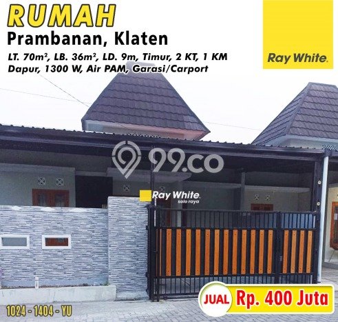 Jual Rumah Murah di Prambanan Klaten Harga Rp 400 Juta LT 70m2 Jual Rumah Murah di Prambanan Klaten Harga Rp 400 Juta LT 70m2