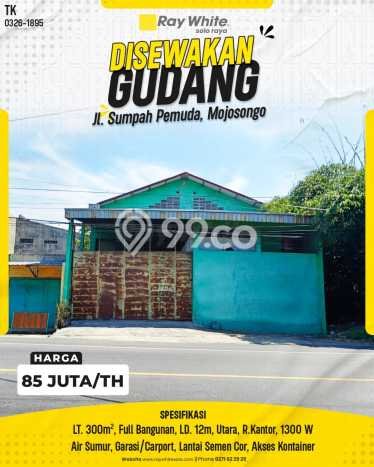 Disewakan Gudang komersial di mojosongo luas bangunan 300m2 Disewakan Gudang komersial di mojosongo luas bangunan 300m2