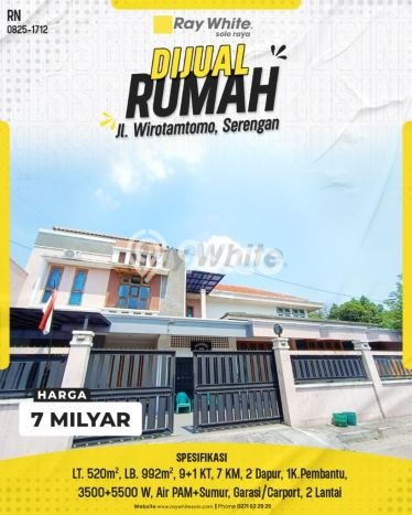 Dijual Hunian Mewah dengan Fasilitas Sekitar Lengkap di Serengan, Solo Dijual Hunian Mewah dengan Fasilitas Sekitar Lengkap di Serengan, Solo