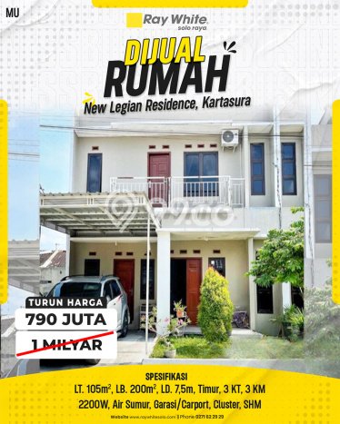 Dijual Rumah Minimalis Bagus Punya 3 KT di Kartasura Sukoharjo SHM Dijual Rumah Minimalis Bagus Punya 3 KT di Kartasura Sukoharjo SHM