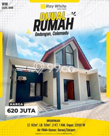 Dijual Rumah 2 Kamar Lokasi Ideal Nyaman dan Strategis di Colomadu Dijual Rumah 2 Kamar Lokasi Ideal Nyaman dan Strategis di Colomadu